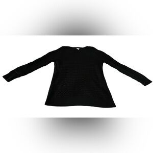 LL BEAN   100% cotton black women sweater size 1x